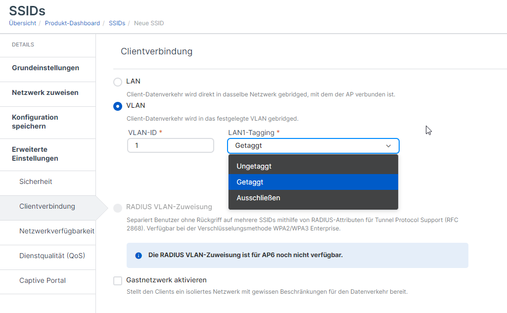 Clientverbindung