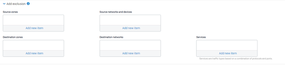 Ausnahmen Firewall Regeln