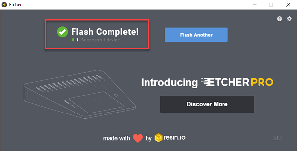 Flash Completed