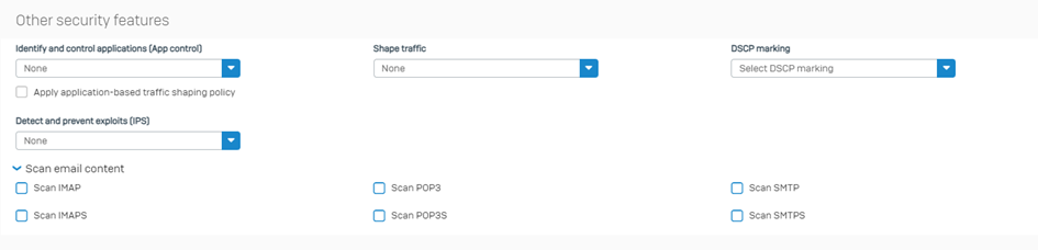 Andere Security Features