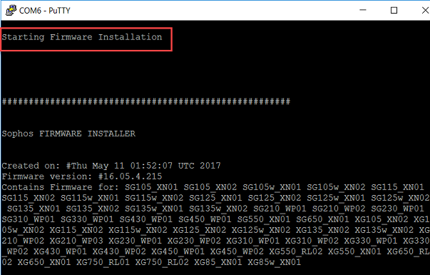Firmware Installation