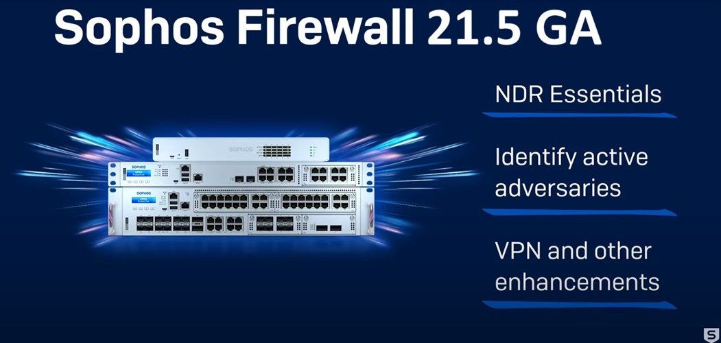 Banner sophos sfos update 21.5 GA