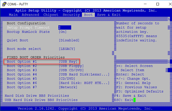 Boot Option USB